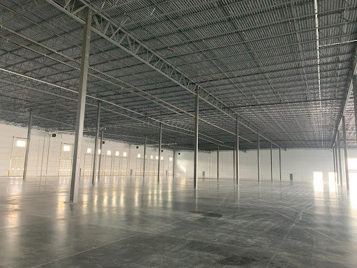 Warehouses don’t come with lights? Who knew?