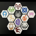 Cthulhu Wars 3D Printable Game Pieces - Faction Tokens STL