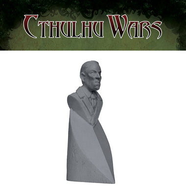 Cthulhu Wars - H.P. Lovecraft Bust First-Player token