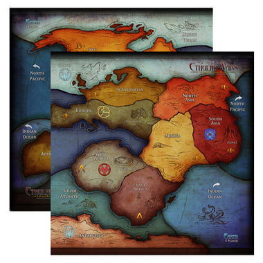 Cthulhu Wars - Oversized 3-5 Player Earth Map